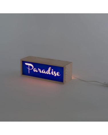 Lampada da tavolo "Lighthink Box Smile / Live / Paradise" | BHOME by Arredi Barbàra