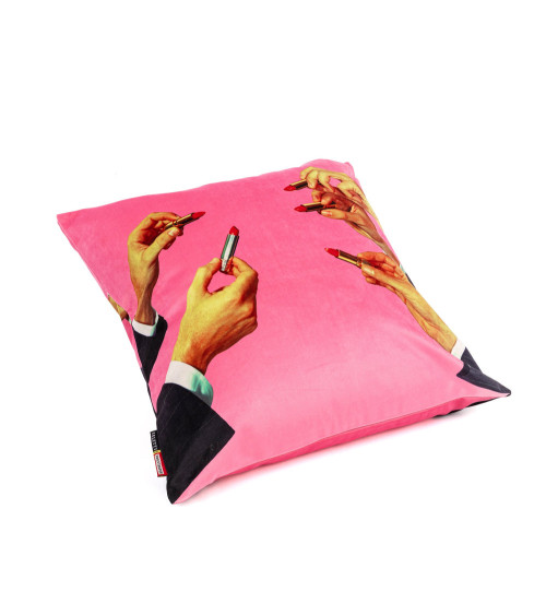 Cuscino "Pink Lipstick con imbottitura in poliestere" | BHOME by Arredi Barbàra