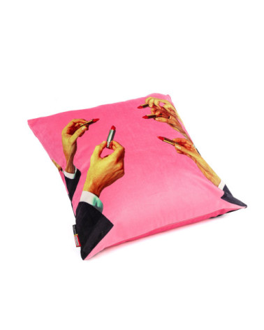 Cuscino "Pink Lipstick con imbottitura in poliestere" | BHOME by Arredi Barbàra