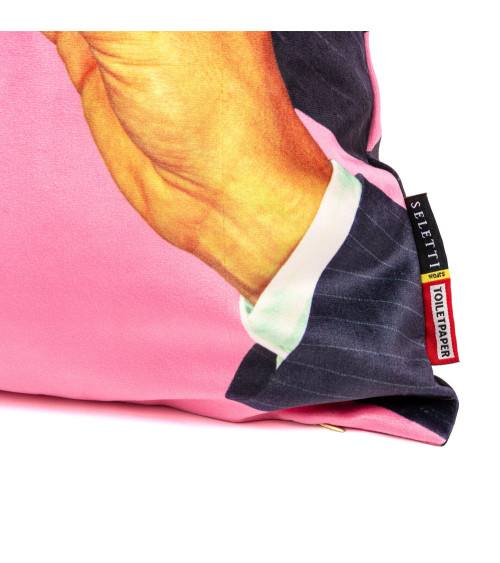 Cuscino "Pink Lipstick con imbottitura in poliestere" | BHOME by Arredi Barbàra