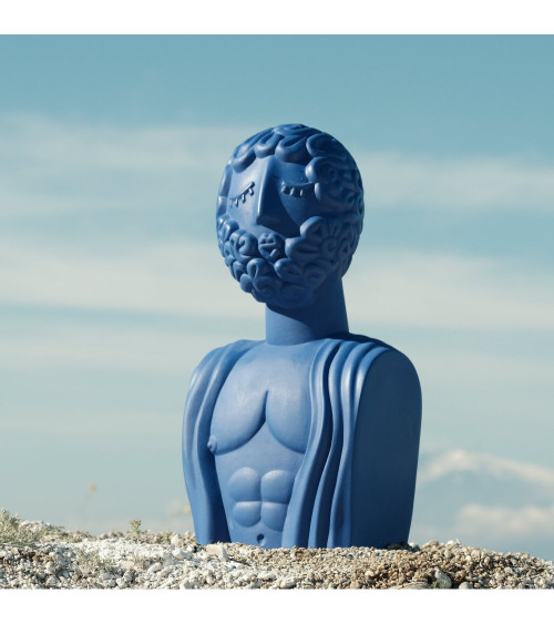 Terracotta Bust Man "Terracotta Bust Man Blu" | BHOME by Arredi Barbàra