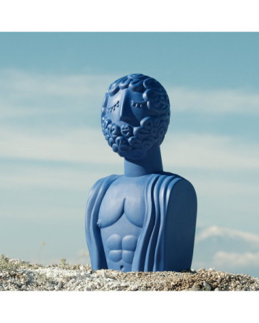 Terracotta Bust Man "Terracotta Bust Man Blu" | BHOME by Arredi Barbàra