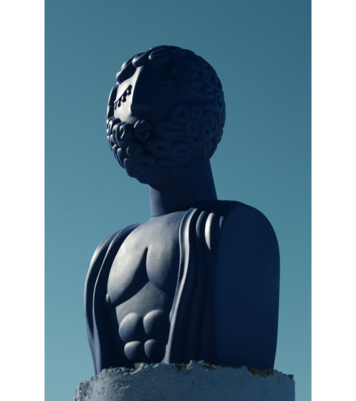 Terracotta Bust Man "Terracotta Bust Man Blu" | BHOME by Arredi Barbàra