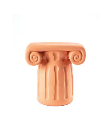 Hocker"Magna Graecia Capitello in Terracotta"cm. 40 x 25 h. 20 –SELETTI | BHOME by Arredi Barbàra