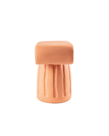 Hocker"Magna Graecia Capitello in Terracotta"cm. 40 x 25 h. 20 –SELETTI | BHOME by Arredi Barbàra
