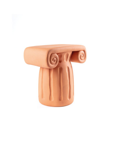 Hocker"Magna Graecia Capitello in Terracotta"cm. 40 x 25 h. 20 –SELETTI | BHOME by Arredi Barbàra