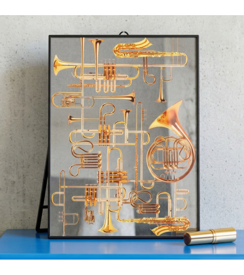 Espejo"Trumpets Grande"30 x 40 cm –SELETTI | BHOME by Arredi Barbàra