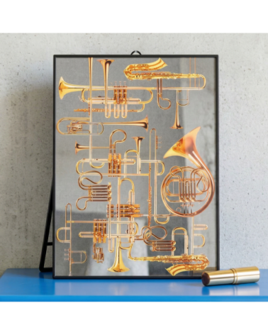 Espejo"Trumpets Grande"30 x 40 cm –SELETTI | BHOME by Arredi Barbàra