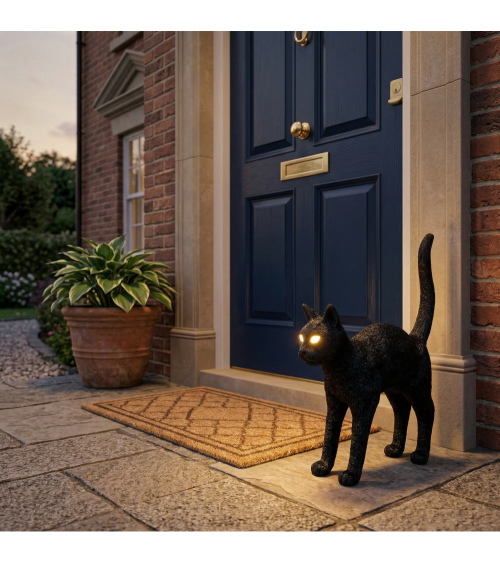 Lampada da tavolo "Jobby The Cat Black" | BHOME by Arredi Barbàra
