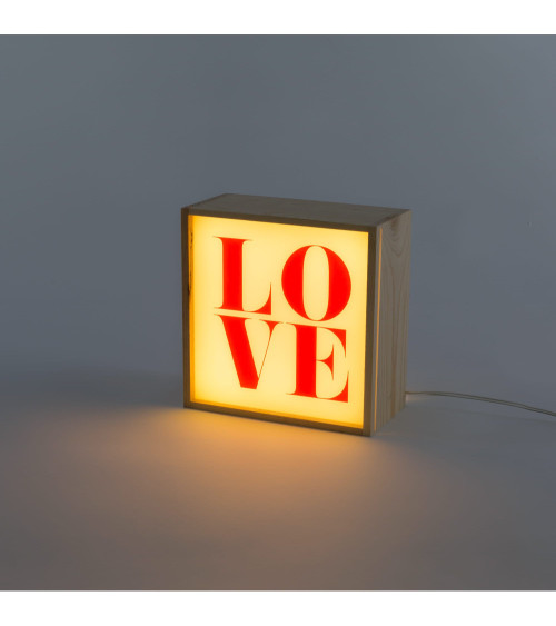 Lampada da tavolo "Lighthink Box Change your Mind / Love / Soul Food" | BHOME by Arredi Barbàra