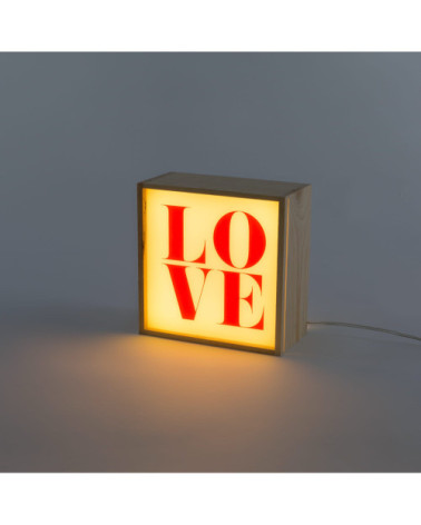 Lampada da tavolo "Lighthink Box Change your Mind / Love / Soul Food" | BHOME by Arredi Barbàra