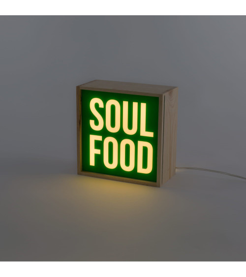 Lampada da tavolo "Lighthink Box Change your Mind / Love / Soul Food" | BHOME by Arredi Barbàra