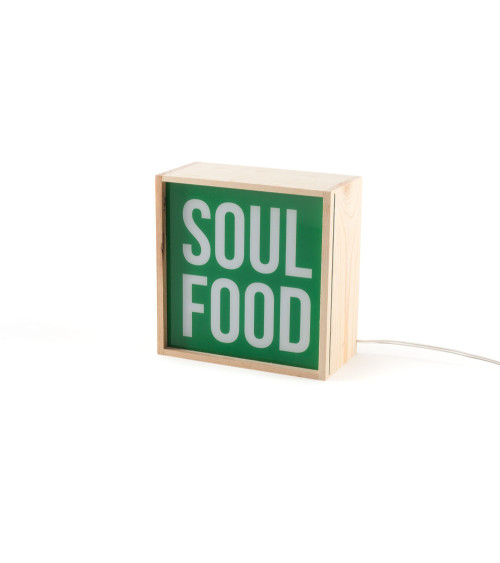 Lampada da tavolo "Lighthink Box Change your Mind / Love / Soul Food" | BHOME by Arredi Barbàra