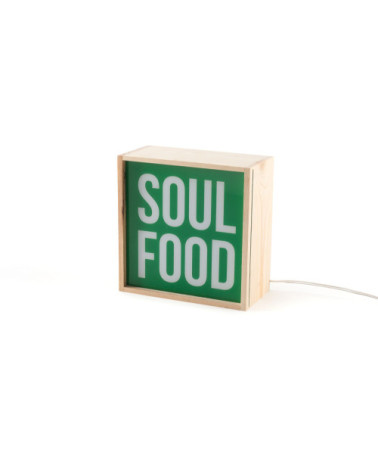 Lampada da tavolo "Lighthink Box Change your Mind / Love / Soul Food" | BHOME by Arredi Barbàra