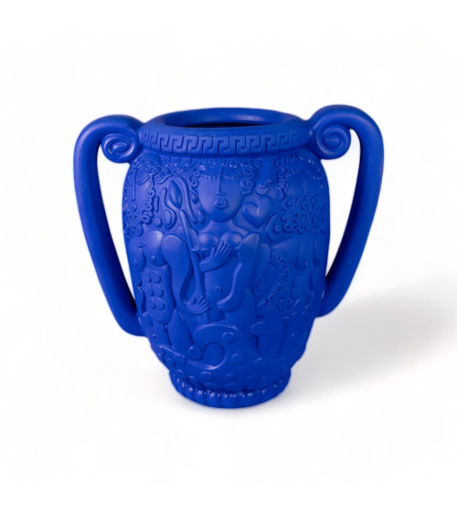 Vase"Terracotta Amphora Blue"55 x 40 h 51 cmI 21,6" x 15,7"h 20,1" –SELETTI | BHOME by Arredi Barbàra