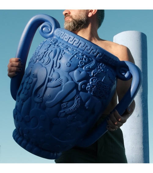 Vaso "Terracotta Amphora Blue" | BHOME by Arredi Barbàra