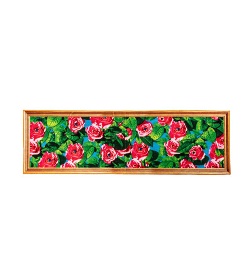 Carpet"Roses With Eyes"plástico reciclado –SELETTI | BHOME by Arredi Barbàra