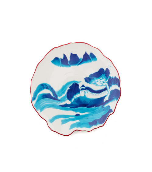 "Classics on Acid - Piatto da Dessert Melting Landscape"Cm.21.5x20,6 h.2.5 –SELETTI | BHOME by Arredi Barbàra