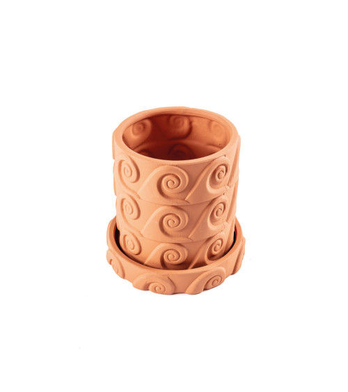 Vaso "Magna Graecia Vaso in Terracotta Onda" | BHOME by Arredi Barbàra