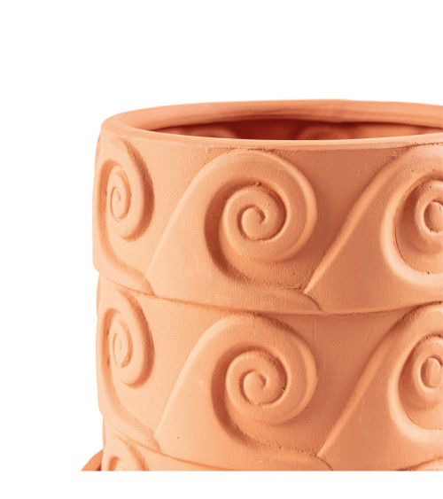 Vaso "Magna Graecia Vaso in Terracotta Onda" | BHOME by Arredi Barbàra