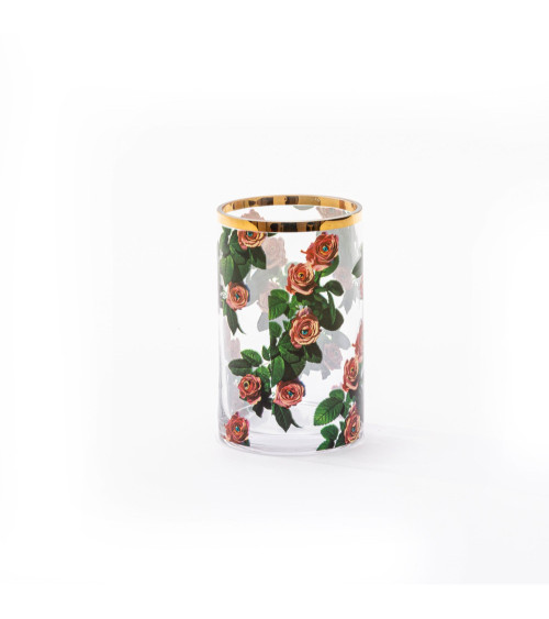 Vase"Piccolo Roses"en verre –SELETTI | BHOME by Arredi Barbàra