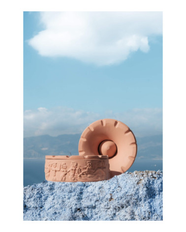 Cendrier"Magna Graecia Posacenere in Terracotta Dialogues"15 x h. 5,5 –SELETTI | BHOME by Arredi Barbàra