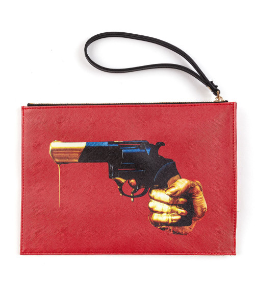 Revolver de poche"Pochette Revolver"28 x 20 x 3 cm –SELETTI | BHOME by Arredi Barbàra