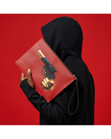 Revolver de poche"Pochette Revolver"28 x 20 x 3 cm –SELETTI | BHOME by Arredi Barbàra