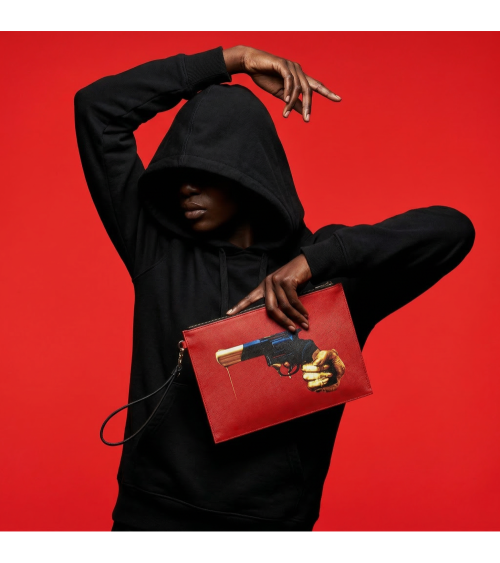 Revolver de poche"Pochette Revolver"28 x 20 x 3 cm –SELETTI | BHOME by Arredi Barbàra