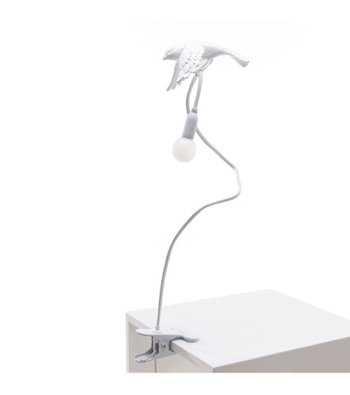 Tischlampe"Sparrow con morsetto - Taking Off" – SELETTI | BHOME by Arredi Barbàra