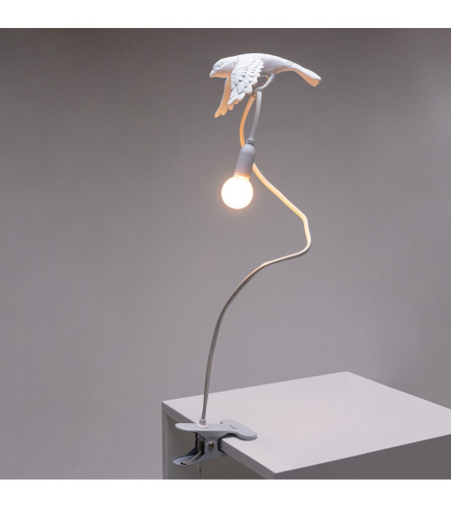 Lampada da tavolo "Sparrow con morsetto - Taking Off" | BHOME by Arredi Barbàra