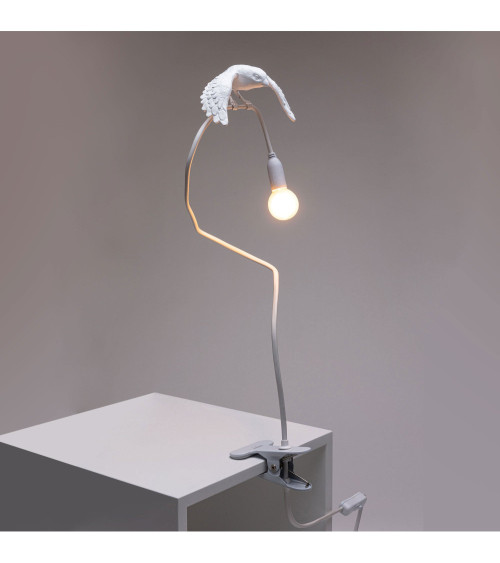 Lampada da tavolo "Sparrow con morsetto - Taking Off" | BHOME by Arredi Barbàra