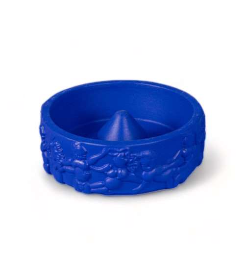 Asche"Posacenere in Terracotta Dialogues Blu"22 h 8 cmI 3,35" x 8,27"x 8,27 –SELETTI | BHOME by Arredi Barbàra