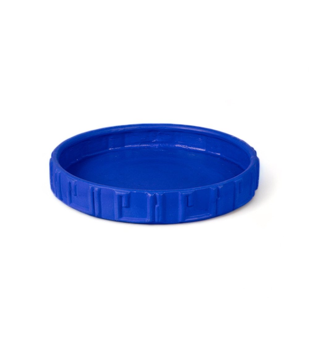 Vase"in Terracotta con Saucer Greca Blu"38,5 h 38,5 cmI 15,2" h 15,2" – SELETTI | BHOME by Arredi Barbàra