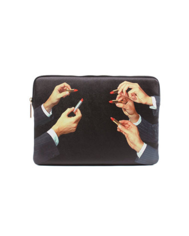 Beutel"Custodia da Laptop Lipsticks Black"tragbar –SELETTI | BHOME by Arredi Barbàra