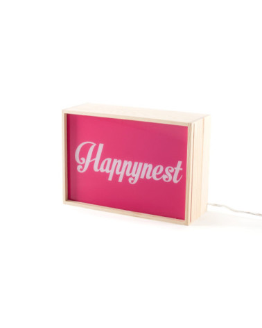 Lampada da tavolo "Lighthink Box Light my Fire / I have a dream / Happynest" | BHOME by Arredi Barbàra
