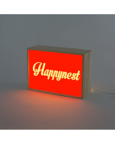 Lampada da tavolo "Lighthink Box Light my Fire / I have a dream / Happynest" | BHOME by Arredi Barbàra
