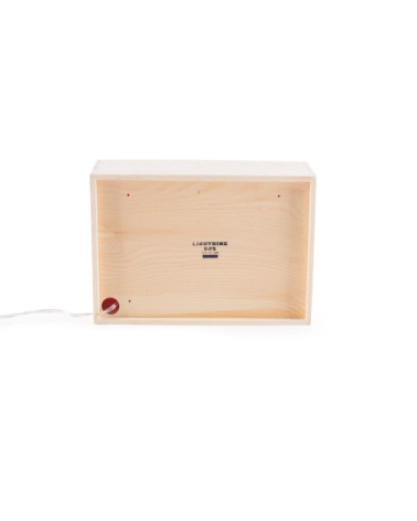Lampada da tavolo "Lighthink Box Light my Fire / I have a dream / Happynest" | BHOME by Arredi Barbàra