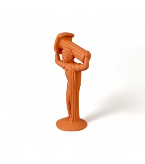 Decorative sculpture"Ercole in terracotta di Magna Grecia"cm. 20x13 h. 40 –SELETTI | BHOME by Arredi Barbàra