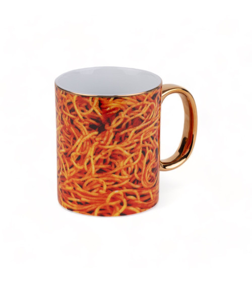Mug"di Porcellana Spaghetti"en porcelaine –SELETTI | BHOME by Arredi Barbàra