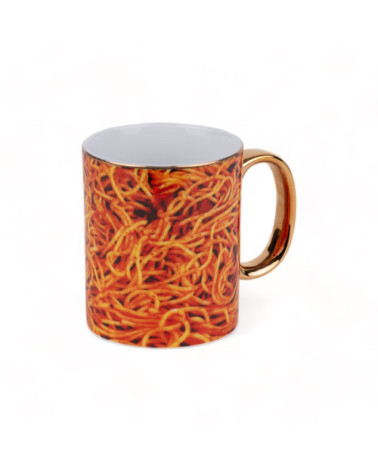 Mug"di Porcellana Spaghetti"en porcelaine –SELETTI | BHOME by Arredi Barbàra