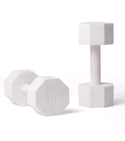 Satz von 2"Set da 2 Manubri in Marmo Lvdis KG. 3"in Marmor:SELETTI | BHOME by Arredi Barbàra