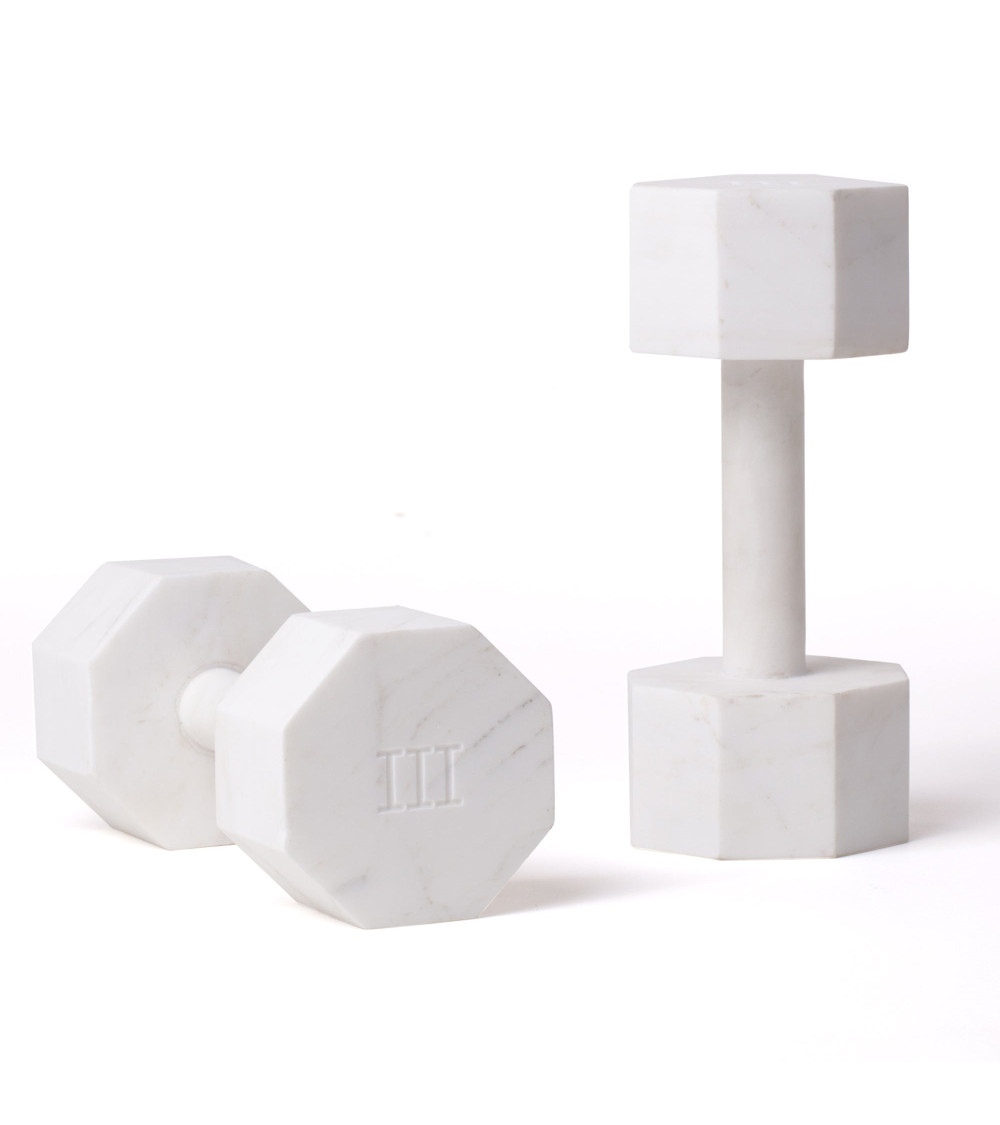 Ensemble de 2"Set da 2 Manubri in Marmo Lvdis KG. 3"en marbre –SELETTI | BHOME by Arredi Barbàra
