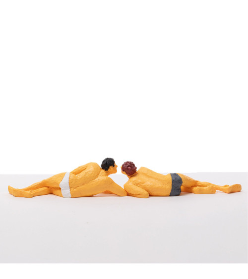 Sculpture décorative"Love Is A Verb Tom & Nick"cm. 42x10 h. 6,5 –SELETTI | BHOME by Arredi Barbàra