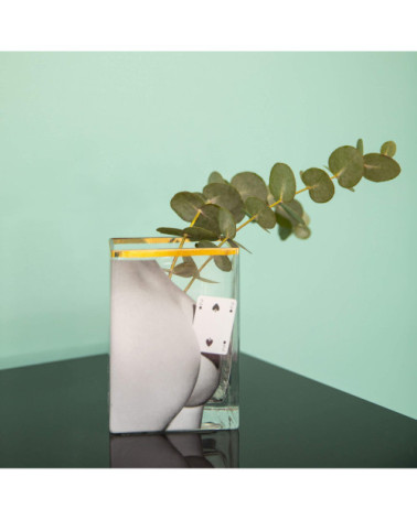 Vase"Two of Spades"in Glas:SELETTI | BHOME by Arredi Barbàra