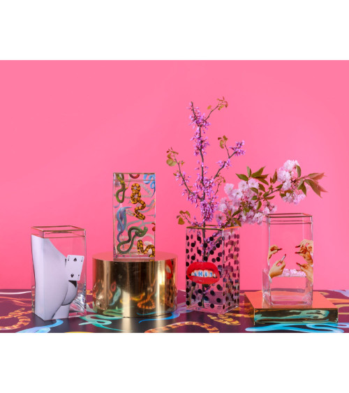 Vase"Two of Spades"in Glas:SELETTI | BHOME by Arredi Barbàra