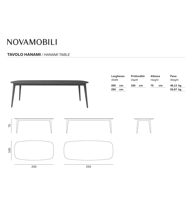 Tavolino Hanami Novamobili | Bhome by Arredi Barbàra