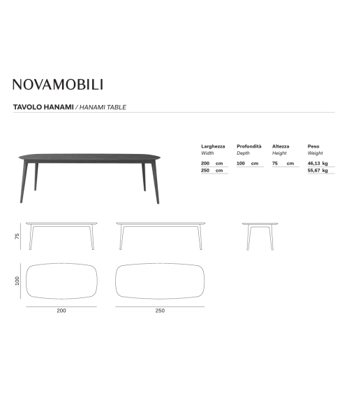 Tavolino Hanami Novamobili | Bhome by Arredi Barbàra