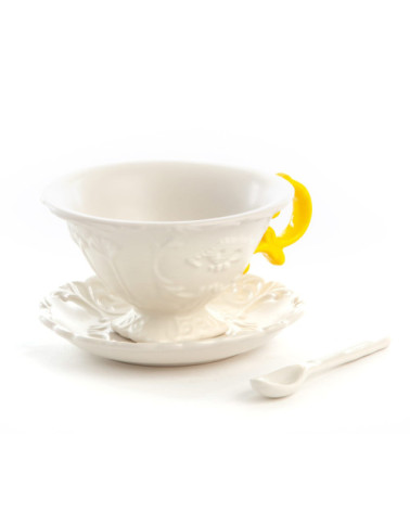 "I-WARES I-Tea Giallo"en porcelaine –SELETTI | BHOME by Arredi Barbàra