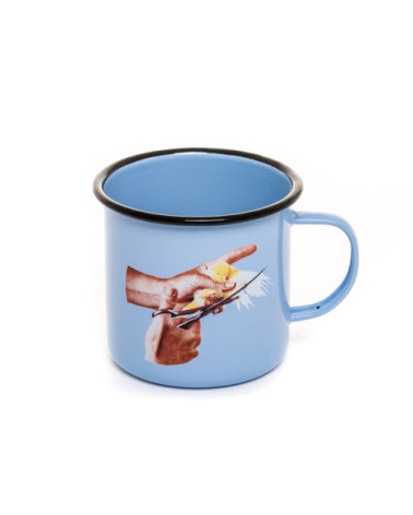 Becher"Enamel Bird"in emailliertem Metall –SELETTI | BHOME by Arredi Barbàra